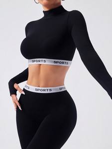 Nuevo Conjunto de Yoga Personalizado para Mujer, Ropa de Yoga para Pilates, Conjunto de Yoga Transpirable de Secado Rápido sin Costuras - Product Image 2