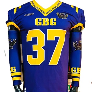 2025 personalizado fútbol americano Jersey pantalón transpirable aparejos sarga bordado corto de talla grande fábrica Pakistán fotos reales video - Product Image 1