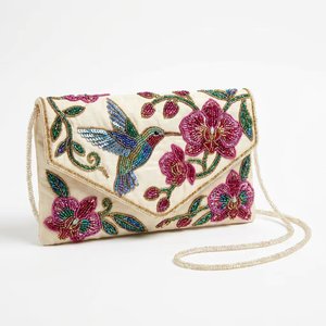 <b>Boho</b> Sea Turtle Lobster Beaded Clutch <b>Bag</b> Handcrafted Luxury Marine Animal Embroidered Shoulder <b>Bag</b> Custom - Product Image 3