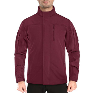 OEM Wholesale Winter Tactical Softshell Windbreak Windproof Waterproof High Quality <b>Plain</b> Dyed <b>Canvas</b> Polyester Men's Jackets - Product Image 4