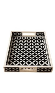 Luxury Handmade Eco-Friendly Bone Inlay European Style Serving <b>Tray</b> Premium Decorative <b>Tray</b> for Home Coffee Table Kitchen - Product Image 2