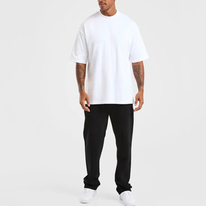 Top Selling Wholesale OEM Custom Logo Men <b>Oversized</b> Straight Leg <b>Joggers</b> & Sweatpants Eco-Friendly Quick Dry Drawstring Closure - Product Image 3