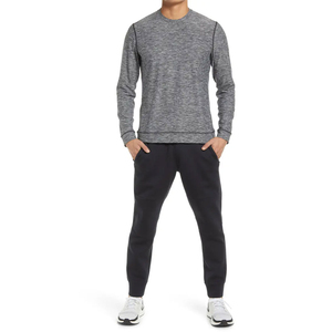 Camisa informal versátil de algodón para hombre, camisetas de manga larga transpirables, cómodas, con costuras resistentes, estilo moderno, camisetas de manga larga para hombre - Product Image 1
