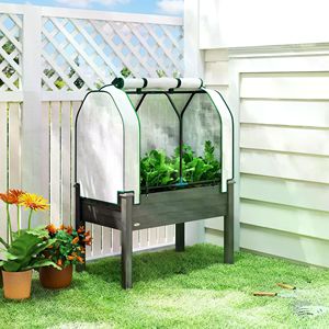 Jardinera Elevada con Invernadero de PE, Solución Ecológica para Cultivo en Exteriores - Product Image 5