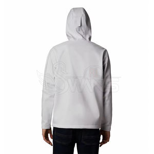 ราคาขายส่ง เสื้อแจ็คเก็ตซอฟต์เชลล์แบบมีฮู้ด ระบายอากาศได้ดี สำหรับฤดูหนาว ดีไซน์ใหม่ปี 2026  โลโก้ด้านหน้า ผลิตในประเทศปากีสถาน - Product Image 3