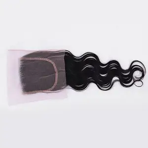 Silky <b>Body</b> <b>Wave</b> Lace Closures 4X4 HD Lace and 5X5 Browne Lace Sample Free Shipping 100% Raw Indian Remy Hair Machine Double Weft - Product Image 1