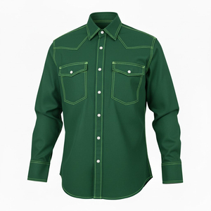 Industrial Workwear <b>Welding</b> FR Hi Visibility Waterproof Breathable Flame Retardant Polyester Safety Mechanic Wear <b>Shirt</b> for Men - Product Image 5