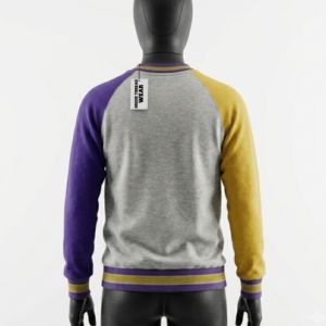 Sudadera con Capucha Morada Personalizada Premium de la Fraternidad Omega y Sudadera Color Oro Viejo con Logotipo de Chenille, Ropa Griega HBCU - Product Image 2