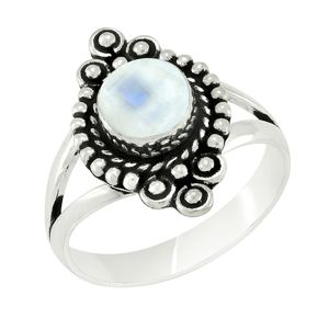 Bague pour filles en argent sterling 925 avec pierre précieuse malachite luxueuse, faite à la main, pour mariage et fête, sertie en clos, tendance - Product Image 5