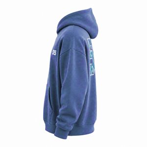 เสื้อฮู้ดดี้โอเวอร์ไซส์สไตล์สตรีทแวร์สำหรับผู้ชาย ผ้าคอตตอนหนานุ่ม เสื้อสเวตเชิ้ตแบบสวมหัว ผู้ผลิตเสื้อผ้าขายส่ง - Product Image 3