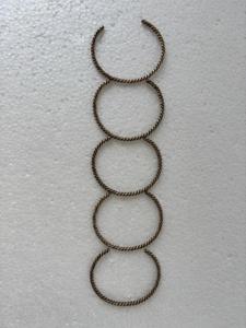 Pulseras de alambre de latón trenzado de cobre, hechas a mano, tipo brazalete abierto, joyería artesanal de moda para tiendas de boutique - Product Image 3