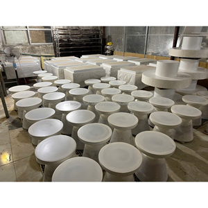 Table d'appoint peinte à la main, tables d'appoint uniques en béton, table d'appoint en ciment, tabouret décoratif de jardin pour terrasse extérieure en provenance du Vietnam - Product Image 5