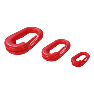 Venta caliente de alta visibilidad 4mm/6mm/8mm/10mm cadena de un solo eslabón de plástico naranja adecuada para barricadas de eventos al aire libre - Product Image 1