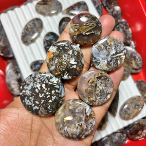 Cabujón de Ágata en Forma Mixta, Piedra Preciosa Suelta Hecha a Mano, Precio al por Mayor, 100% Natural, Buena Calidad, Joyería ASHU GEMS - Product Image 1