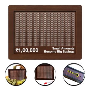 Hucha de madera para niños, diseño tallado, caja de ahorro para adultos, caja de desafío de ahorro - Product Image 3