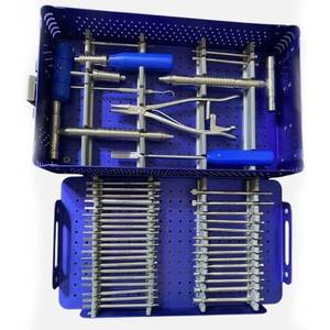 Kit d'instruments pour l'extraction de vis cassées, outils chirurgicaux orthopédiques en acier inoxydable, manuels, certifiés CE, qualité américaine et européenne - Product Image 4