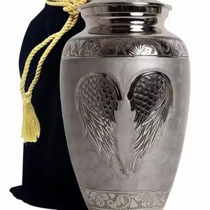 Urna Funeraria de Metal Negro con Mariposa Voladora para Uso en Funerarias, Directo de Fábrica - Product Image 6