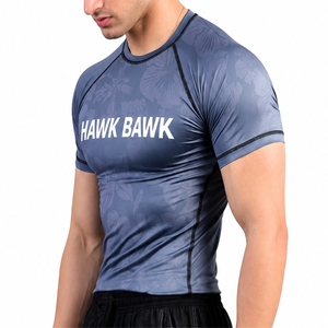 Custom <b>Men's</b> <b>Compression</b> Rash Guard <b>Shirt</b> Training <b>Compression</b> <b>Shirt</b> Breathable & Lightweight Soft Fabric For <b>Men</b> Rash Guard - Product Image 3