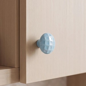 ceramic knob ceramic drawer knobs Modern Round Ceramic Cabinet Knob Decorative Furniture Drawer Pull <b>Kitchen</b> <b>Cupboard</b> Wardrobe - Product Image 5