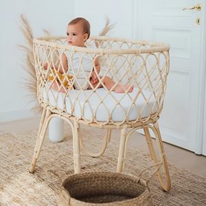 Berceaux de chevet en rotin pour bébés, berceaux naturels, lits pour enfants - Product Image 6