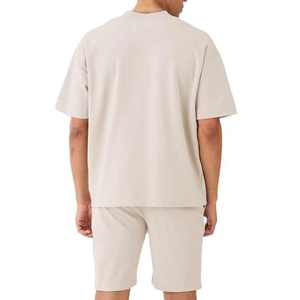 Conjunto Deportivo de Primavera para Hombre de Alta Calidad, 2 Piezas, Camiseta y Pantalones Cortos, Secado Rápido, Estilo Vintage con Bloques de Color - Product Image 5