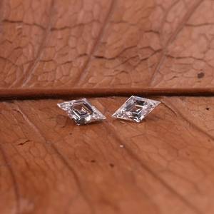 Diamante cultivado en laboratorio con certificado IGI, corte romboide, 2.00 quilates en total, color DEF, claridad VVS-VS, diamante CVD suelto para pendientes. - Product Image 3