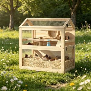 Gabbia di Lusso in Acciaio Inossidabile per Animali Domestici con Motivo Personalizzato per Razze Piccole, Medie e Grandi per Allevamento e Alloggio Interno - Product Image 1