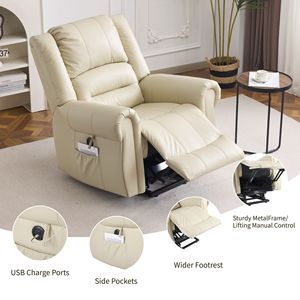 Sofá Cama de Terciopelo con Reposapiés y Portavasos, Sillón Reclinable para Sala de Estar, Patas Metálicas Extraíbles, Categoría de Producto: Sillón de Masaje - Product Image 4
