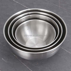 Bol mélangeur profond en acier inoxydable 304 avec échelle de mesure pour le camping, la pâtisserie, le stockage alimentaire écologique, la préparation de salades et la vaisselle de dîner - Product Image 4