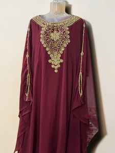 Abaya de Dubaï en gros Aïd 2026 – Modeste, simple, en mousseline, longueur ras du sol, manches longues, écologique, pour femme, tenue de soirée, festival, Ramadan - Product Image 2