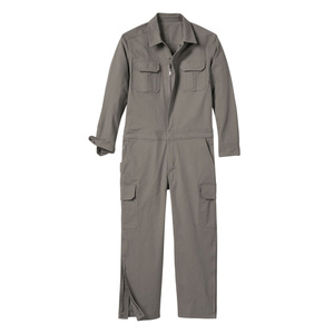 Combinaison de travail unisexe en coton, anti-poussière, uniforme de sécurité industrielle, manches longues, gris, antistatique, haute visibilité, thermique - Product Image 1