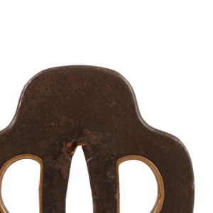 ดาบเหล็กยุคเอโดะของญี่ปุ่น พร้อมที่จับดาบแบบซูบา ลายโคเกะมอนรูปทรงเมลอน  อะไหล่ดาบโบราณไม่มีตราประทับ - Product Image 3