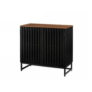 Armadio in Stile Moderno con Anta a Griglia a Doghe, MDF di Alta Qualità e Gambe in Metallo, Categoria Prodotti: Cappotti da Donna - Product Image 6