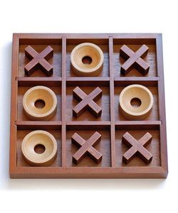 Jeu de Tic-Tac-Toe décoratif en bois, idéal pour la décoration de table basse et les jeux décontractés en intérieur - Product Image 6