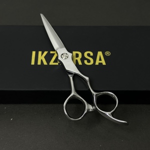 Ciseaux de barbier professionnels ergonomiques 440c pour droitiers, en acier inoxydable, pour la coupe de cheveux, coiffure - Product Image 6