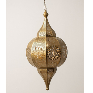 Modern Moroccan Eco-friendly Christmas Pendant <b>Light</b> Antique Copper Finish Metal Hanging Lantern <b>Ceiling</b> <b>Shade</b> Home - Product Image 5