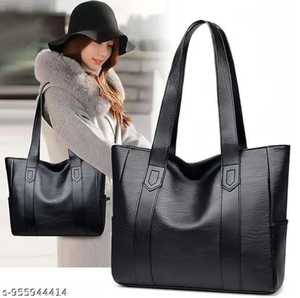Classic Genuine Leather Waterproof <b>Zipper</b> <b>Tote</b> <b>Bag</b> Large Capacity Open Top Two Handles Shoulder Strap Unisex Daily Use Brown - Product Image 4
