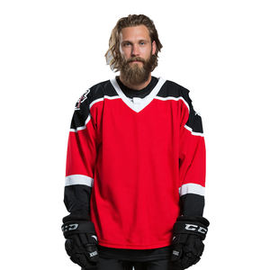Maillot de hockey sur glace à manches longues pour homme, coupe ample, imprimé équipe de hockey, hauts de maillot de hockey pour homme - Product Image 2