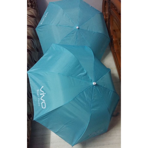 Parapluie pliant personnalisé à trois sections, ouverture manuelle, parasol publicitaire, auvent en polyester, cadeau d'affaires, pour voyage - Product Image 1