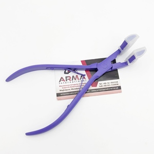 Pinza Profesional para Extensiones de Cabello con Cinta Adhesiva, Color Azul, Agarre de Silicona, 7 Pulgadas, Acero Inoxidable de Grado Quirúrgico, Herramientas para Extensiones de Cabello - Product Image 3