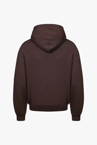 Survêtement en coton marron pour homme, coupe droite, longueur intégrale, design 2-en-1, en polaire épaisse et respirante, tenue décontractée et sportive pour l'automne, avec détails latéraux - Product Image 4