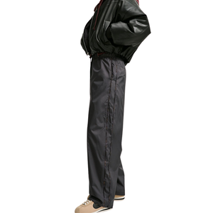 Pantalones Casuales de Pierna Ancha para Mujer, Resistentes al Viento, Transpirables, Cintura Elástica, Nylon, Largo Completo - Product Image 4