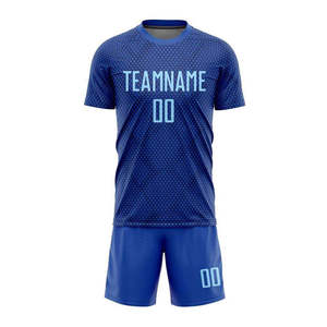 Maillot de football personnalisé en polyester 100 %, col en V, antibactérien, écologique, pour clubs – Faible MOQ, directement de l'usine - Product Image 1