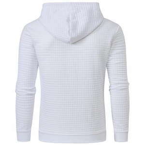 Sweat-shirt à capuche matelassé pour homme, en tissu gaufré texturé - Product Image 3