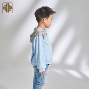 Pull à capuche pour enfants en polyester recyclé et coton biologique ODM - Product Image 5
