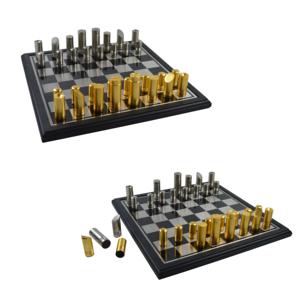 Juego de Ajedrez Artístico de Metal con Piezas Decorativas para un Moderno Juego de Mesa de Estrategia - Product Image 3