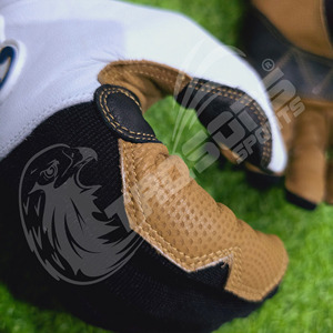 Guantes de bateo TRQSONS personalizables de cuero genuino con puño largo para béisbol - Product Image 3