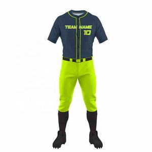 Uniformes de béisbol ligeros transpirables profesionales de buena calidad, conjunto completo sublimado de poliéster 100% hecho a medida - Product Image 5