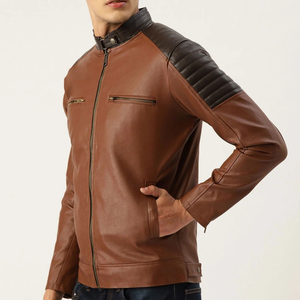 100% Pure <b>Leather</b> <b>Biker</b> <b>Jacket</b> Factory Price Pakistan Lamb <b>Leather</b> Eco-friendly Waterproof Breathable Windproof <b>Leather</b> <b>Jackets</b> - Product Image 3