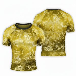 เสื้อรัดรูปซับเหงื่อแบบใหม่ล่าสุด พิมพ์ลายได้ตามต้องการ แขนสั้น สำหรับกีฬา MMA เล่นเซิร์ฟ - Product Image 4